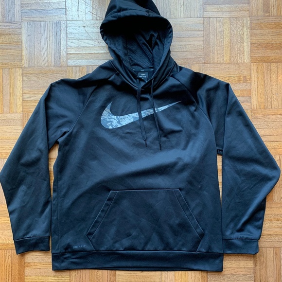 Nike Other - Men’s Nike Dri Fit Hoodie Sweatshirt Black Gray, L